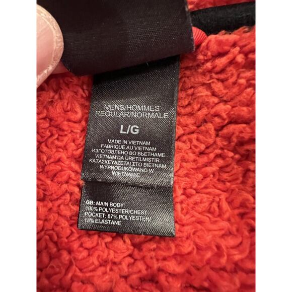 The North Face Mens Black ChImborazo Sherpa Lined Full Zip Fleece Jacket Size L - Picture 6 of 9